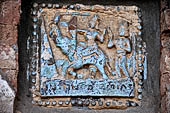 Bagan Myanmar. Dhammayazika pagoda, glazed Jataka plaques. 